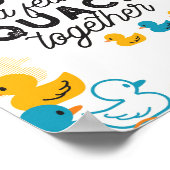 キュートダックおもしろいスパンズ引用文 ポスター (角)