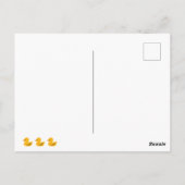 キュートダックおもしろいスパンズ引用文 ポストカード (裏面)