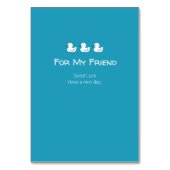 キュートダックおもしろいスプンス引用文デザイン テーブルナンバー (裏面)