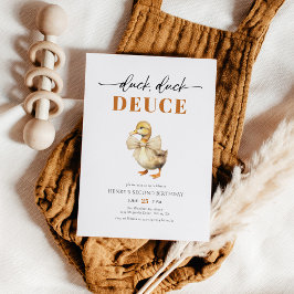 キュートダックダックドイセボーイ誕生日 招待状