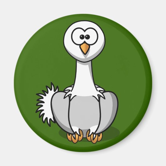 キュートダリッヒオングリーングラス冷蔵庫用マグネット マグネット (正面)