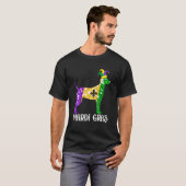 キュートダルマチアン犬の恋人マルディグラスジェスターM Tシャツ (正面フル)