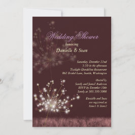 キュートダンデオンズブルゴーニュブライダルシャワー 招待状