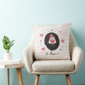 キュートダンデリオンヘッジホッグピンクハート クッション (椅子)