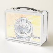 キュートダンボラットデザイン メタルランチボックス (裏面)