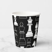 キュートチェスボードゲーム子供の誕生日パーティー紙C 紙コップ (正面)