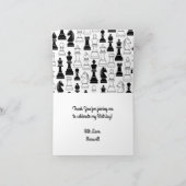 キュートチェスボードゲーム子供の誕生日パーティー カード (内部)