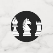 キュートチェスボードゲーム子供の誕生日パーティー コンフェッティ (スモール正面)