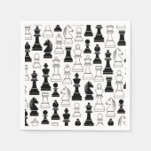 キュートチェスボードゲーム子供の誕生日パーティー スタンダードカクテルナプキン (正面)