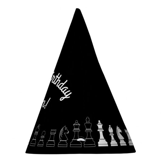 キュートチェスボードゲーム子供の誕生日パーティー パーティーハット (右)