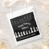 キュートチェスボードゲーム子供の誕生日パーティー フェイバーバッグ (クリップ留めされた状態)