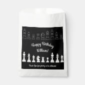 キュートチェスボードゲーム子供の誕生日パーティー フェイバーバッグ (正面)