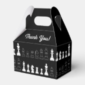 キュートチェスボードゲーム子供の誕生日パーティー フェイバーボックス (正面サイド)