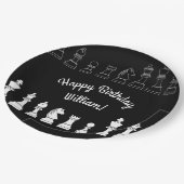 キュートチェスボードゲーム子供の誕生日パーティー ペーパープレート (アングル)