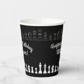 キュートチェスボードゲーム子供の誕生日パーティー 紙コップ (左)