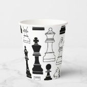 キュートチェスボードゲーム子供の誕生日パーティー 紙コップ (正面)