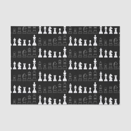 キュートチェスボードゲーム子供の誕生日パーティー 薄葉紙 (正面)