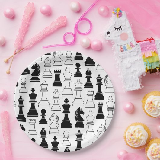 キュートチェスボードゲーム子供の誕生日 ペーパープレート (パーティー)