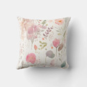 キュートチエーターキュブパステルウォーターカラー春の花 クッション (裏面)