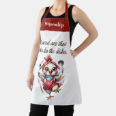 キュートチキン料理おもしろいキッチン引用文 エプロン (インサイチュ)