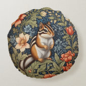 キュートチムンクウィリアムインスパイアモリスフローラ ラウンドクッション (裏面)