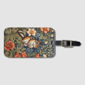 キュートチムンクウィリアムインスパイアモリスフローラ ラゲッジタグ (正面横)