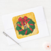 キュートチムンククリスマスリース スクエアシール (封筒)