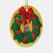 キュートチムンククリスマスリース セラミックオーナメント (右)