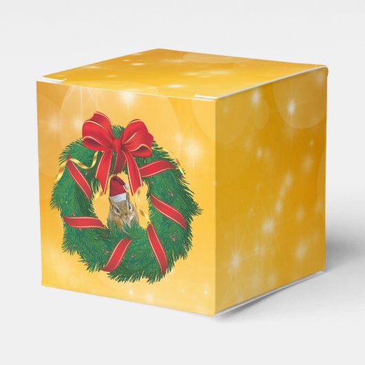 キュートチムンククリスマスリース フェイバーボックス (正面サイド)