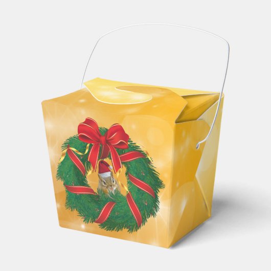 キュートチムンククリスマスリース フェイバーボックス (正面サイド)