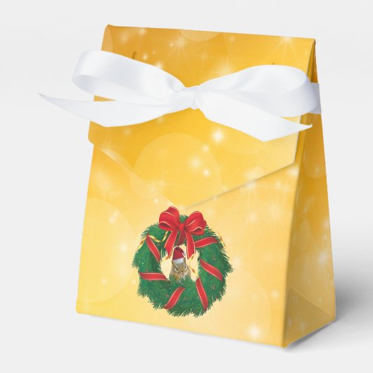 キュートチムンククリスマスリース フェイバーボックス (正面サイド)