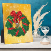 キュートチムンククリスマスリース フォトプラーク (側面)