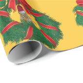 キュートチムンククリスマスリース ラッピングペーパー (ロールコーナー)