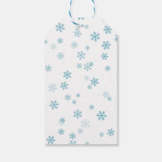 キュートチャーストマ雪だるまギフトラベル ギフトタグ (裏面)