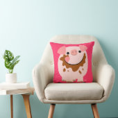 キュートチョコレートカートブタ装飾用クッション クッション (椅子)