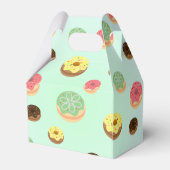 キュートチョコレートストロベリードーナツ柄誕生日 フェイバーボックス (裏面サイド)