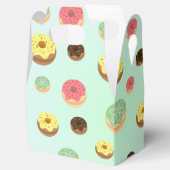 キュートチョコレートストロベリードーナツ柄誕生日 フェイバーボックス (オープン)