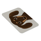 キュートチョコレートダシュント |漫画ウィーナー犬 マグネット (右側)