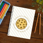 キュートチョコレートチップクッキーカスタム ノートブック
