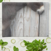 キュートチョコレートベビードンキーフォール キッチンタオル (折り畳み)