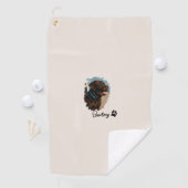 キュートチョコレートラブラドールドッグ – Bailey | ペットのプレゼント ゴルフタオル (インサイチュ)