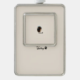 キュートチョコレートラブラドールドッグ – Bailey | ペットのプレゼント シルバープレートフレームオーナメント