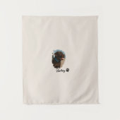 キュートチョコレートラブラドールドッグ – Bailey | ペットのプレゼント タペストリー (正面)