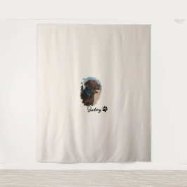 キュートチョコレートラブラドールドッグ – Bailey | ペットのプレゼント タペストリー