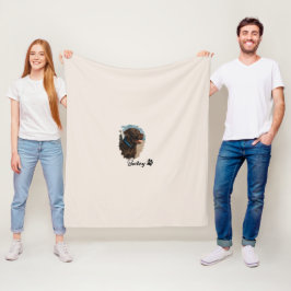 キュートチョコレートラブラドールドッグ – Bailey | ペットのプレゼント フリースブランケット