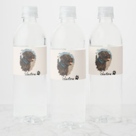 キュートチョコレートラブラドールドッグ – Bailey | ペットのプレゼント ペットボトルラベル