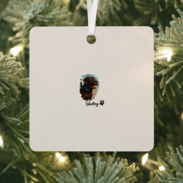 キュートチョコレートラブラドールドッグ – Bailey | ペットのプレゼント メタルオーナメント