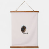 キュートチョコレートラブラドールドッグ – Bailey | ペットのプレゼント 吊り下げ型タペストリー (正面3)