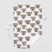 キュートチョコレートラブラドールレトリエバードッグウォーターカラー ゴルフタオル (インサイチュ)