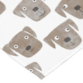 キュートチョコレートラブラドールレトリエバードッグウォーターカラー ショートテーブルランナー (コーナー)